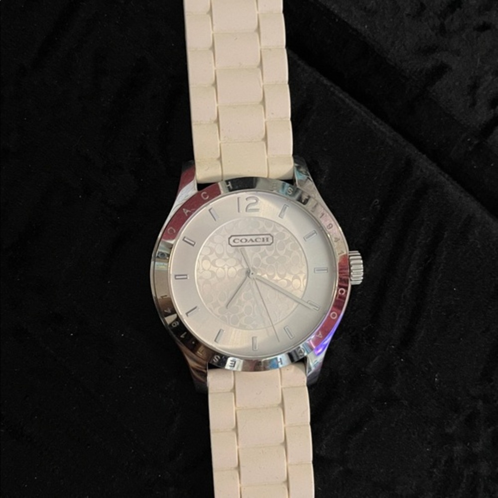 Coach White and Silver Women's Watch